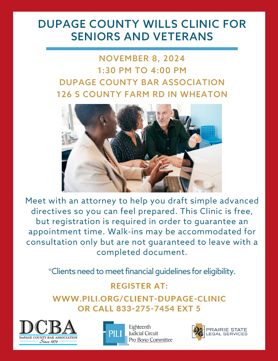 DuPage Wills Clinic 2024